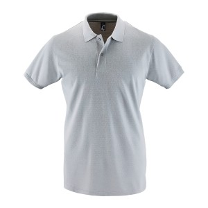 POLO PIQUÉ M/M 3 BOT PERFECT MEN 11346 CINZA PURO